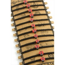 LTG Nova Uğur Böceği Makrome Örgülü Bileklik