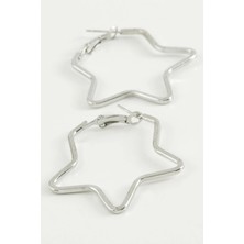 LTG Nova Yıldız Halka Küpe 4,5 cm