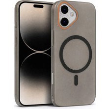 Fenza iPhone 17 Uyumlu Magsafe Wireless Şarj Özellikli Mat Sert Arka Kapak Kılıf Füme Renkli