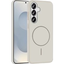 Senka Joko Samsung Galaxy S25 Broş Magsafe Kapak - Krem