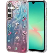 Senka Newface Samsung Galaxy A26 Kılıf Blade Aynalı Desenli Kapak - Desen 4