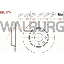 Otoco 206 (2A/C) 1.4 Hdı - 1.4i 16V 1998-2006 Fren Diski Ön Düz 4 Bjn 247,3X13X66,02X34,2 4246.R8