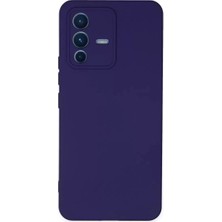 Senka Newface Vivo V23 5g Kılıf Nano Içi Kadife Silikon - Mor