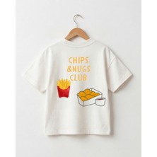 Babytex %100 Pamuklu Oversize Tişört Bebek-Çocuk Bisiklet Yaka Basic Beyaz