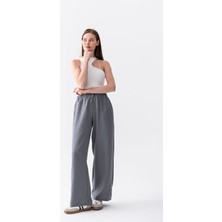 Wega Moda Keten Pantolon Keten Karışımlı Bol Kesim Kadın Pantolon – Rahat Yazlık Günlük Pantolon