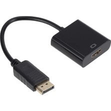 Zeyar Teknoloji Displayport (Dp) To HDMI Çevirici Adaptör - 1080P Full Hd Destekli, Monitor ve Tv Aktarıcı Kablo