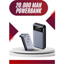 Ulugo 4 Çıkışlı 20.000 Mah Powerbank Uzun Pil Ömürlü Taşınabilir - Lisinya