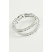 LTG Nova Noktalı Kare Halka Küpe 4 cm