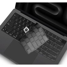 Nezih Case Macbook Neo 13 Inç (A18-A18 Pro 2026) Uyumlu Silikon Ped Yıkanabilir Türkçe Q Klavye Koruyucu