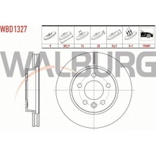 Otoco Volkswagen Amarok 2.0 Bıtdı 2010- Fren Diski Ön Havalı 5 Bjn 302,9X28X76X56,9 2H0615301D