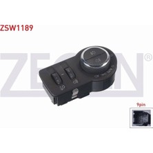 Otoco Opel Astra Far Anahtarı Krom 9 Pin Otomatik Ön-Arka Sisli- Yükseklik Ayarlı 23197917