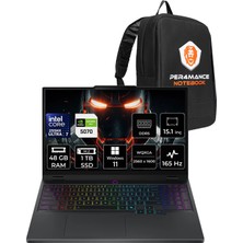 Lenovo Legion 5 Intel Core Ultra 7 255HX 48GB 1tb SSD RTX5070/8GB 115W 15.1" Qhd+ OLED 1000NITS 165Hz W11H Taşınabilir Bilgisayar & Per4 Çanta 83F0008BTRP393