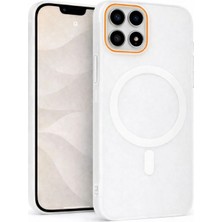 Fenza Xiaomi 17 Uyumlu Magsafe Wireless Şarj Özellikli Mat Sert Arka Kapak Kılıf Kırık Beyaz Renkli