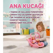 Farbu Oyuncak Ana Kucağı: Sallanabilir Ayarlanabilir Güvenlik Kemerli Eğitici Bebek Taşıma Oyuncak Koltuğu