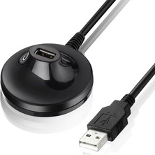 Keepro USB 2.0 Uzatma Stand Masa Tipi 1 Port USB Uzatma Kablosu 1,5m