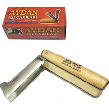 Akinco Yatağan Ikili Ceviz Aşı Çakı,  Bıçağı - Ahşap Saplı