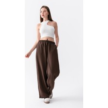 Wega Moda Keten Pantolon Keten Karışımlı Bol Kesim Kadın Pantolon – Rahat Yazlık Günlük Pantolon