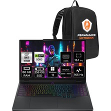 Lenovo Legion 5 Intel Core I7 14700HX 80GB 256GB SSD RTX5060/8GB 115W 15.1" Qhd+ OLED 1000NITS 165Hz W11H Taşınabilir Bilgisayar & Per4 Çanta 83LY00KXTRP397
