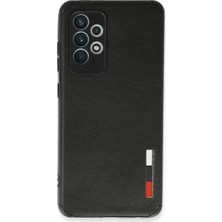 Senka Newface Samsung Galaxy A72 Kılıf Loop Deri Silikon - Siyah