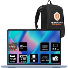 Lenovo Ideapad Slim 5 Amd Ryzen 7 7735HS 16GB 2tb SSD 13.3" Fhd+ W11P Taşınabilir Bilgisayar & Per4 Çanta 83J2003QTRP314