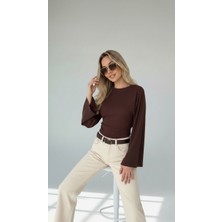 Yarasa Kol Bel Büzgülü Modal Bluz