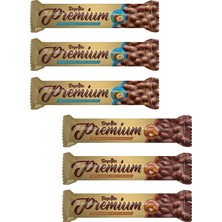Beyoğlu Premium Bütün Fındıklı ve Bademli Çikolata 75 gr x 6 Lı Karma Paket