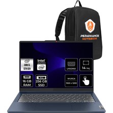 Lenovo Ideapad 5 Intel Core I5 13420H 16GB 256GB SSD 14" Fhd+ Multi-Touch Fdos 2-In-1 Taşınabilir Bilgisayar & Per4 Çanta + Pen 83KX004FTRP301