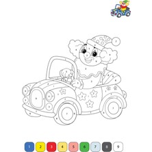 Enine Boyuna Eğitim Çocuklara Özel Sayılarla Boyama Kitabı (72 Tam Sayfa)