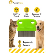 Papağanhane Kedi Köpek Bit ve Pire Tarağı – Ince Dişli Metal Tarak