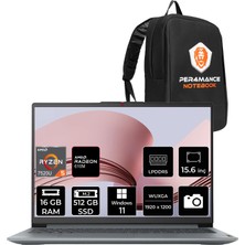 Lenovo Ideapad Slim 3 Amd Ryzen 5 7520U 16GB 512GB SSD 15.6" Fhd W11P Taşınabilir Bilgisayar & Per4 Çanta 82XQ00SFTXP308