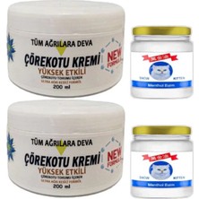 Özssay Süper Çörek Otu Kremi Xl Boy 2X200 Ml+Snow Kitten 2X50 ml Menthol Balm