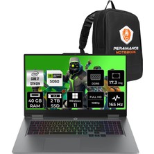 Lenovo Loq 17IRX10 i7 13700HX RTX 5060 8GB 40GB RAM 2TB SSD 17.3" FHD 165Hz Win11 Home 83JH00BQTRP382 Gaming Laptop + Per4 Çanta