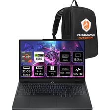 Lenovo Legion 5 Ryzen 7 260 RTX 5060 8GB 32GB RAM 4TB SSD 15.3" FHD+ 165Hz Win11 Home 83M00070TRP384 Gaming Laptop + Per4 Çanta
