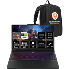 Lenovo Legion Pro 7 Amd Ryzen 9 9955HX3D 32GB 256GB SSD RTX5080/16GB 175W 16" Qhd+ OLED 1100NITS 240Hz W11H Taşınabilir Bilgisayar & Per4 Çanta 83RU0031TRP379