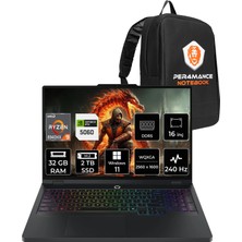 Lenovo Legion Pro 5 Ryzen 9 8940HX RTX 5060 8GB 32GB RAM 2TB SSD 16" QHD+ 240Hz Win11 Home 83LT005RTRP376 Gaming Laptop + Per4 Çanta