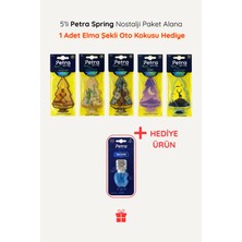 Petra Spring 5’li Nostaji Serisi Oto Kokusu Seti + Elma Şekilli Ocean Koku Hediye