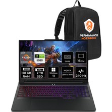 Lenovo Legion Pro 7 Ryzen 9 9955HX3D RTX 5080 16GB 128GB RAM 2TB SSD 16" QHD+ 240Hz Win11 Pro 83RU0031TRP478 Gaming Laptop + Per4 Çanta