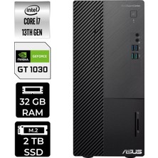 Asus Expertcenter D500ME i7 13700 32GB RAM 2TB SSD Win11 Pro D500000I713700P435 Masaüstü Bilgisayar + Per4 USB