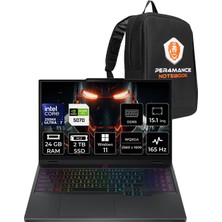 Lenovo Legion 5 Intel Core Ultra 7 255HX 24GB 2tb SSD RTX5070/8GB 115W 15.1" Qhd+ OLED 1000NITS 165Hz W11H Taşınabilir Bilgisayar & Per4 Çanta 83F0008BTRP376