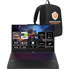 Lenovo Legion Pro 7 Amd Ryzen 9 9955HX3D 64GB 512GB SSD RTX5080/16GB 175W 16" Qhd+ OLED 1100NITS 240Hz W11H Taşınabilir Bilgisayar & Per4 Çanta 83RU0031TRP398