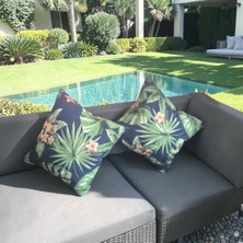 Kapella Kırlent Yaprak Desen 2 Adet 35X35