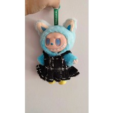 Famemus Accessory Elbiseli Labubu Peluş Oyuncak 17 cm Görseldeki Gibi Birebir Gelmektedir
