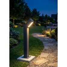 Yakan Aydınlatma Dış Mekan Özel Metal Paslanmaz 75cm Bollard Aydınlatma Çimen Direği E27 Duylu