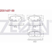 Otoco Opel Astra J 1.6i 16 Jant 2009-2016 Arka Fren Balatası Ikazlı SLV58181943