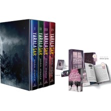 Ephesus Yayınları Yaralasar Serisi Seti 4 Kitap Ciltli Kutulu ve Tozlu Pembe 1 Hediyeli Kutulu Yan Boyamalı Ciltli