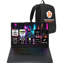 Lenovo Legion 5 Intel Core I7 14700HX 40GB 2tb SSD RTX5060/8GB 115W 15.1" Qhd+ OLED 1000NITS 165Hz W11H Taşınabilir Bilgisayar & Per4 Çanta 83LY00KXTRP382