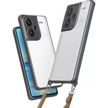 Senka Newface Redmi Note 13 Pro Plus Kılıf Penta Silikon Kılıf - Titan Gri