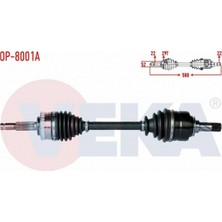 Otoco Opel Corsa C 1.3 Cdtı Abslı 29 Dıs Uzunluk 580MM 2000-2006 Komple Aks Sol Ön 26076879