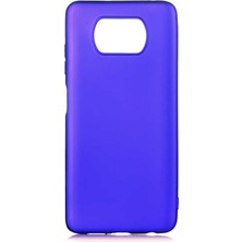 The Gencoo Xiaomi Poco X3 Kılıf Tgco Premier Silikon Kapak-Saks Mavi