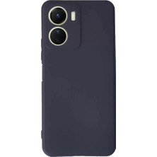 Senka Newface Vivo Y16 Kılıf First Silikon - Lacivert